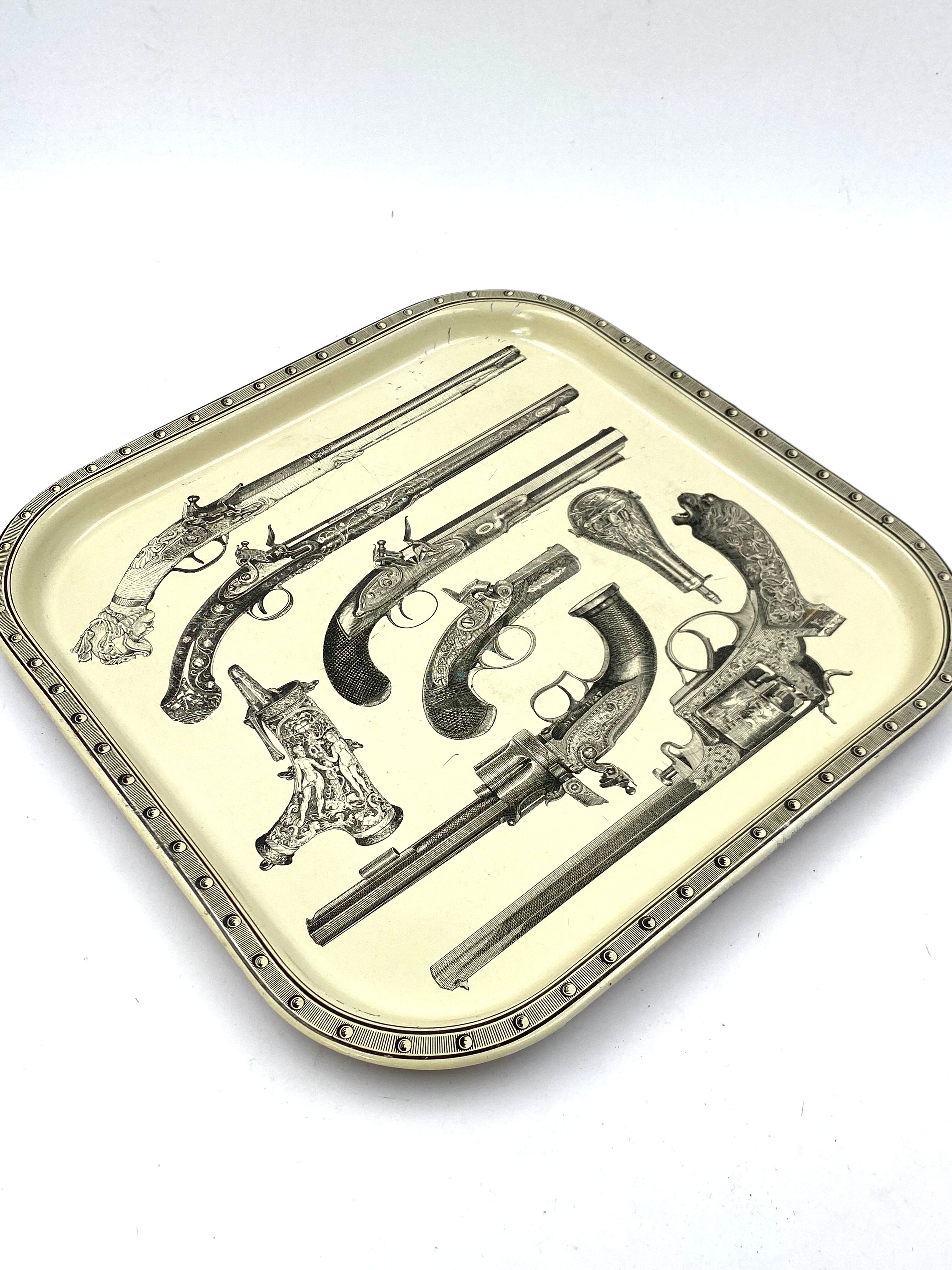 Piero Fornasetti, 'Guns' Tray, Atelier Fornasetti, ca. 1960
