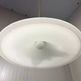 Large white glass hanging lamp by Vistosi, Italy