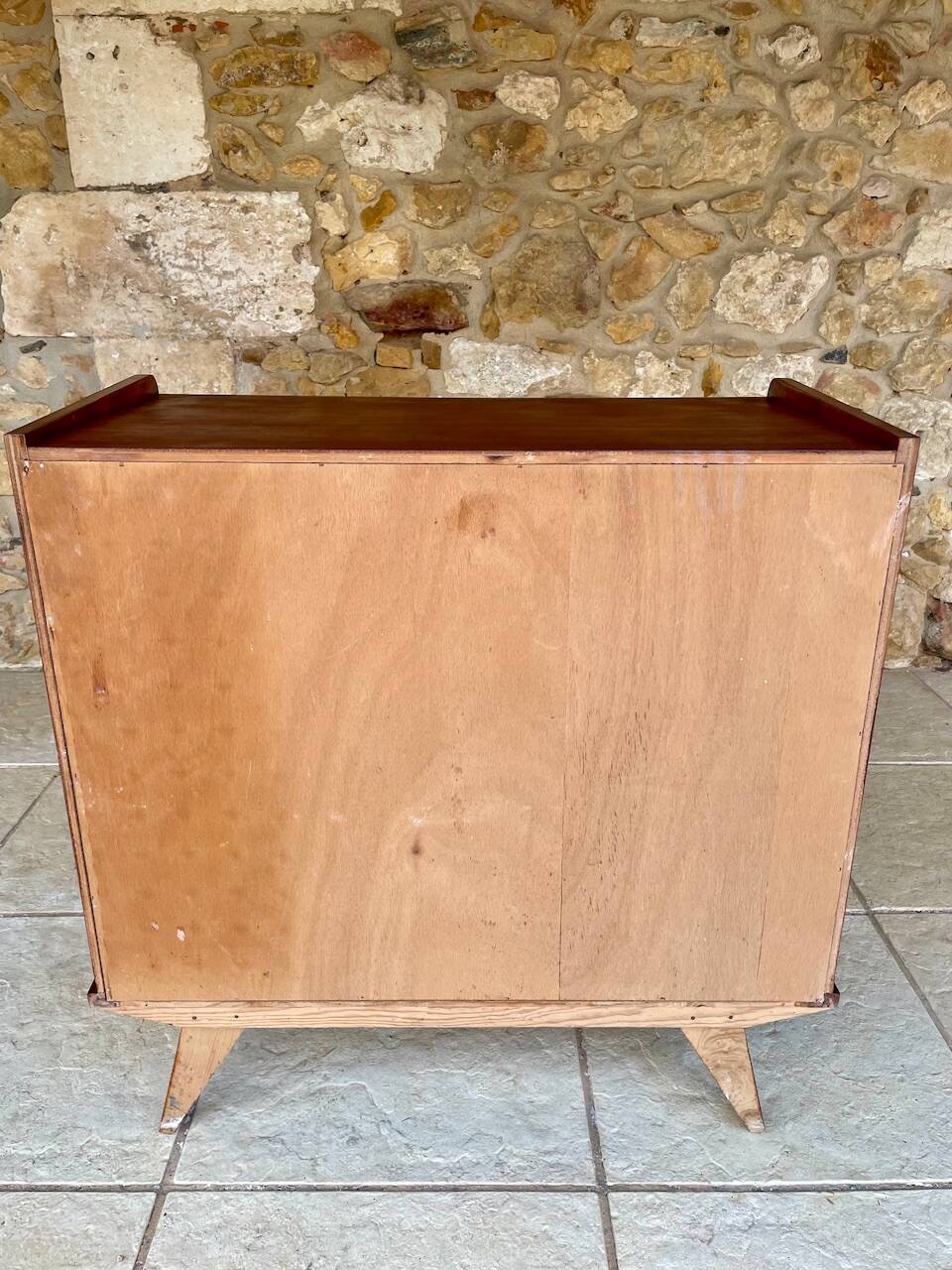 Vintage chest of drawers with 4 drawers, splayed legs circa 1960s