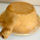 Frying pan, old caquelon, yellow glazed earthenware from the south of France.
