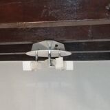 Ceiling lamp 3 adjustable metal lamps vintage 1980