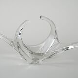 Glass platter, Space Age, 1960s, made in Italy