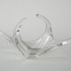 Glass platter, Space Age, 1960s, made in Italy