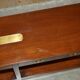 Kennedy Harrods military campaign console with two drawers