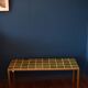 Vintage coffee table green tiles