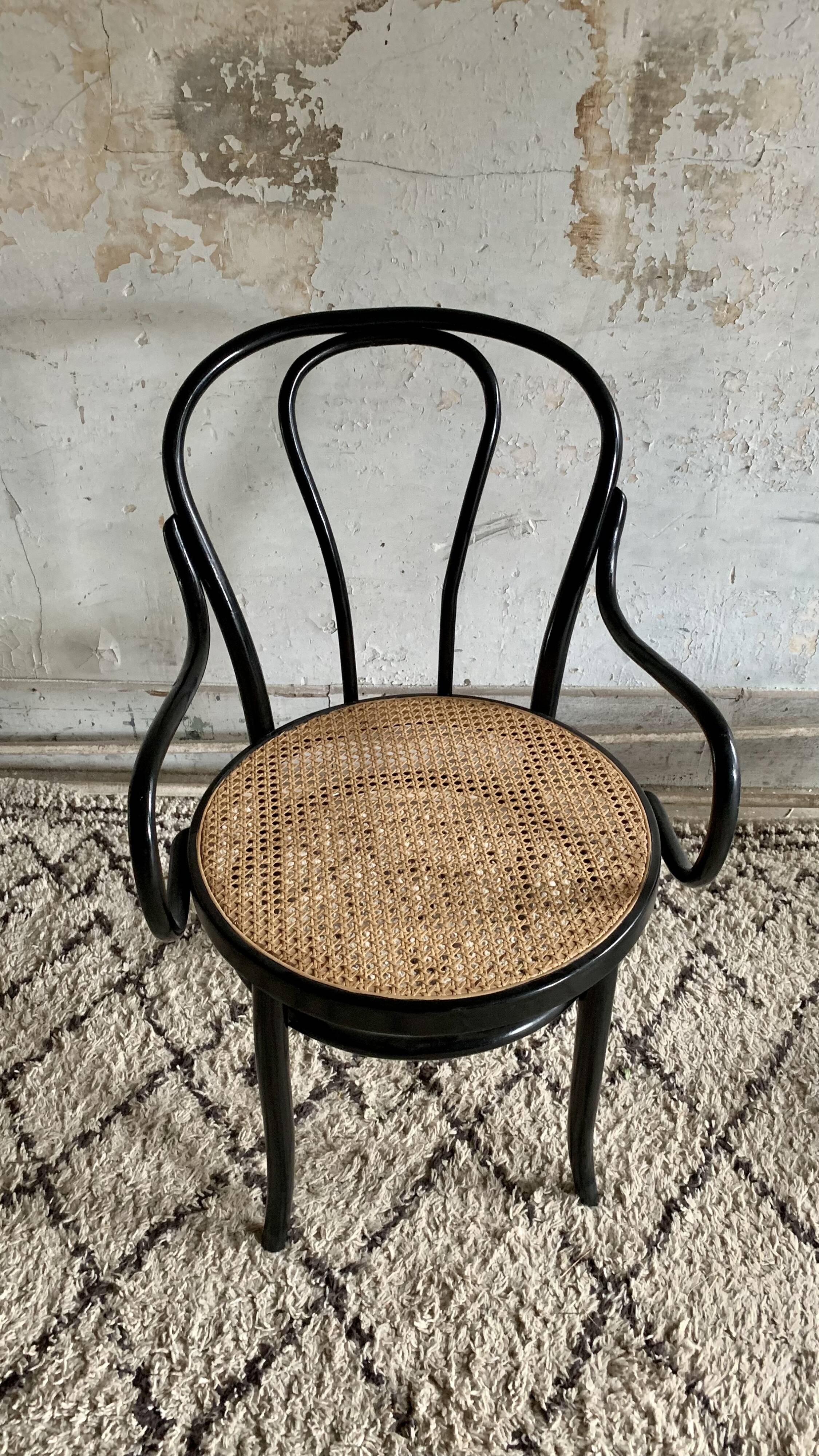 Fauteuil vintage cannage