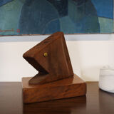 Brutalist fish sculpture by Michel Chartier, France, 1970s