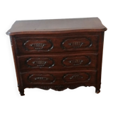 Oak chest of drawers