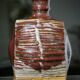 Vintage Swedish Gösta Grähs and Kerstin Hörnlund Oxblood Glaze Flask Vase