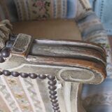 Louis XVI Shepherdess, 19th century copy, upholstered, beautiful antique chiseled