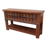 Console coffre en bois