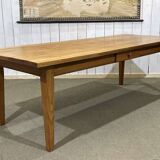 Table de ferme anglaise en pitch pin , fabrication des années 80