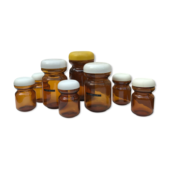 Set of 8 jars Chicory Leroux