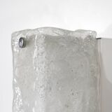 Large pair of Murano glass wall sconces, Italy 1970s. Vintage