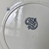 Round plate Iron Earth Salins model "Rocailles" late nineteenth