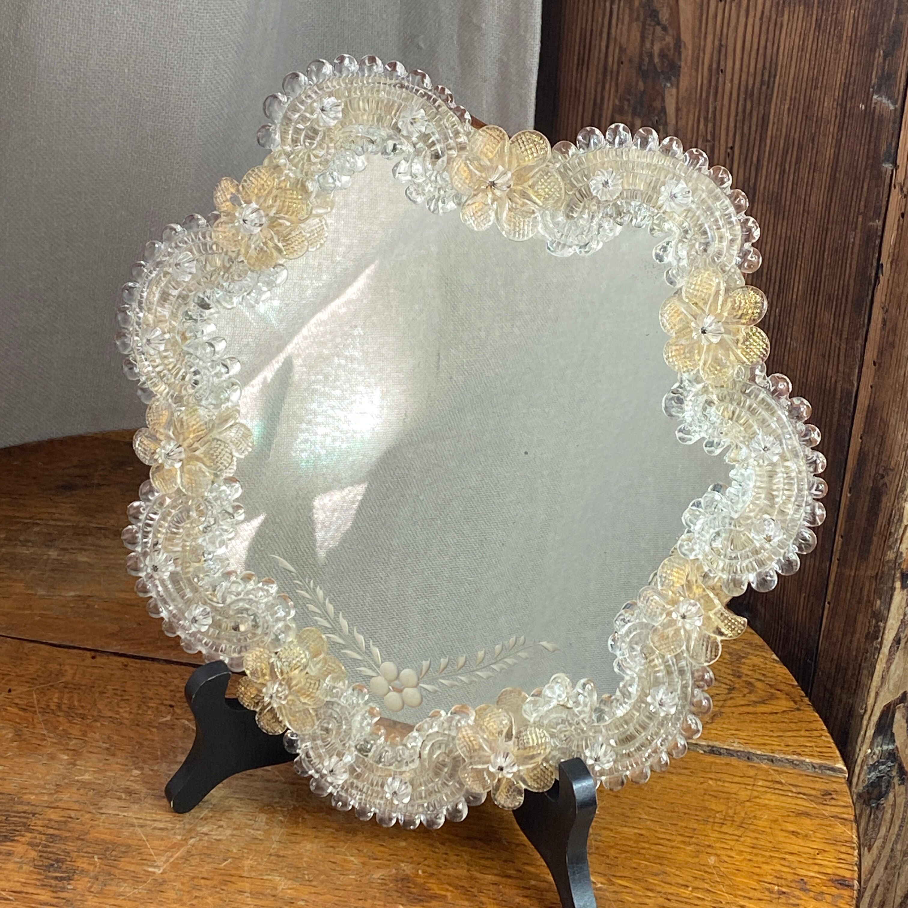 Venetian mirror made of Murano glass