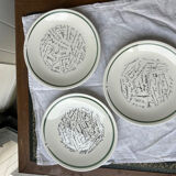 Set of 6 dessert plates Gien - Special edition Julliard