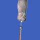 Solid silver serving shovel, 1st grade. Louis XV / Art Nouveau style