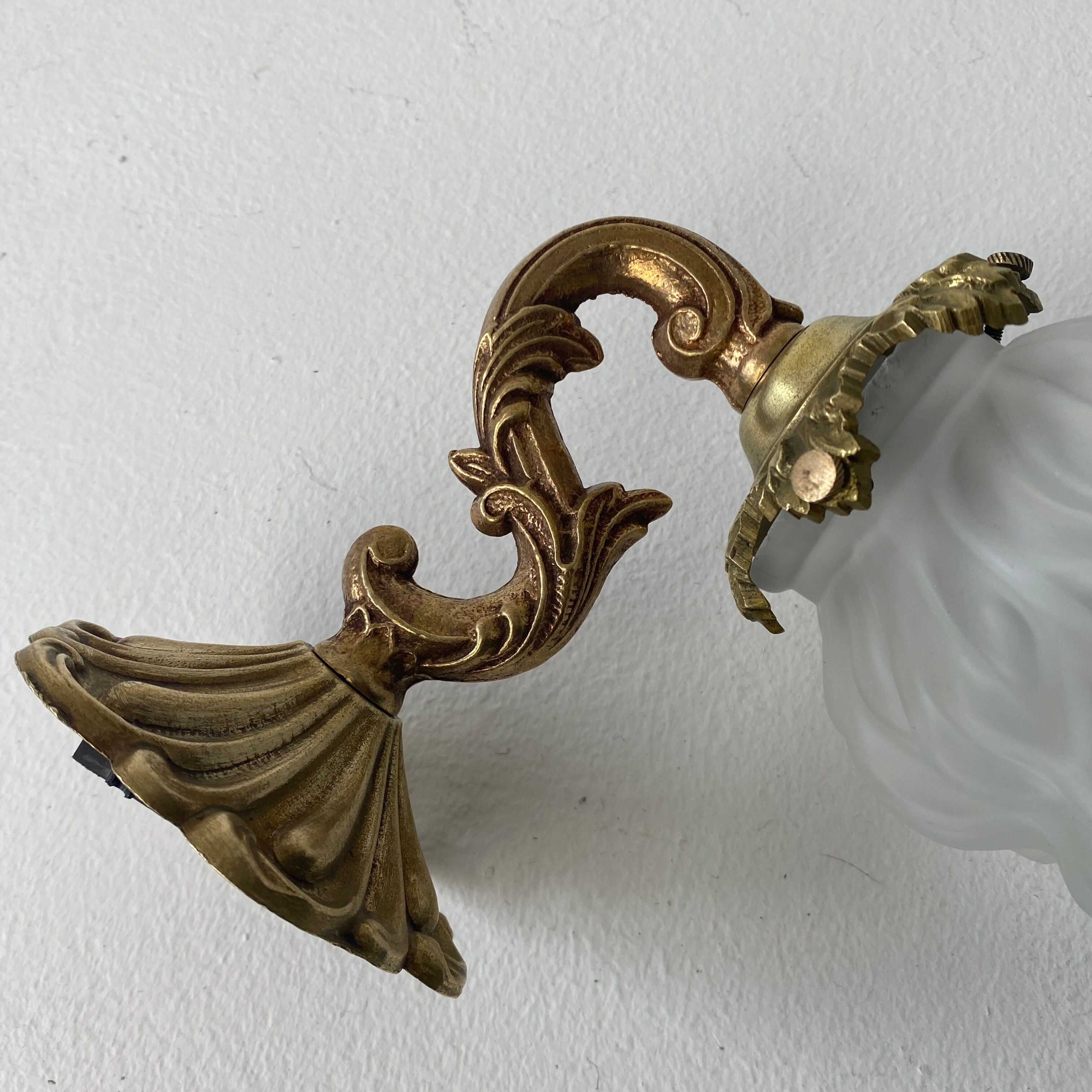 Pair of vintage art-deco sconces