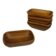 Lot de 6 coupelles en teck 15 x 10