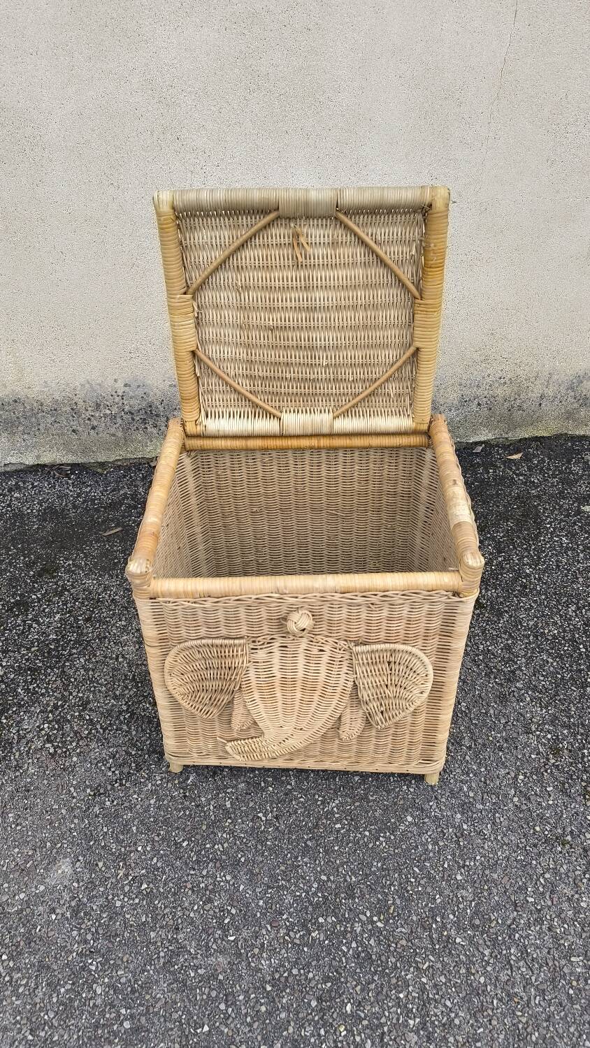 Vintage rattan chest