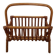Vintage rattan wicker magazine rack