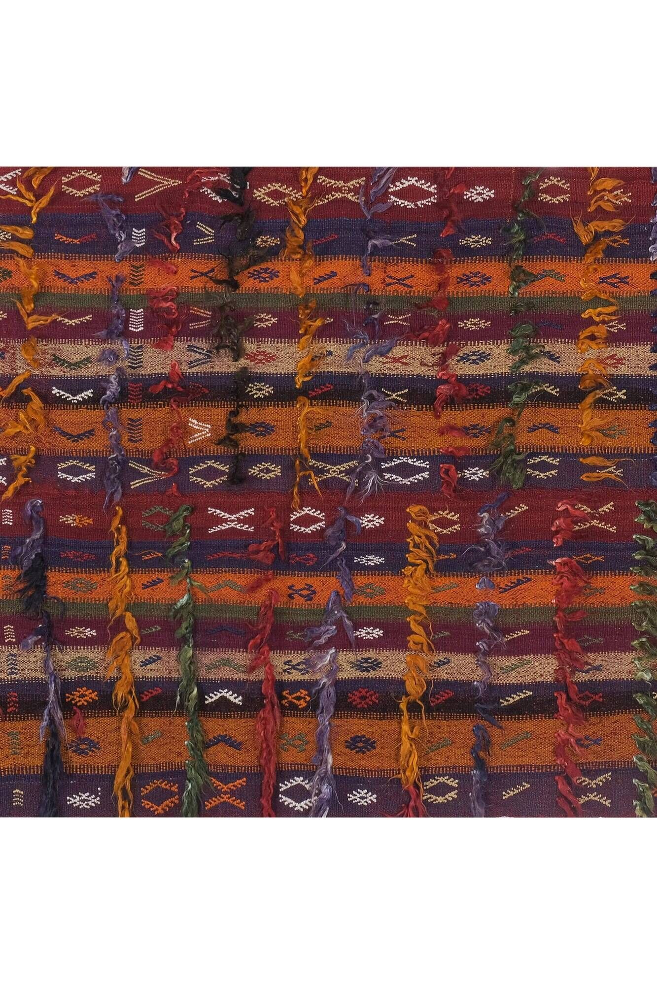 Vintage Turkish handmade rug 141x181 cm