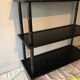 Vintage bamboo black shelf