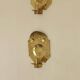 Pair of Swedish Brass Wall Sconces from the Mid-Century
