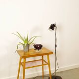Lampadaire vintage avec spot noir