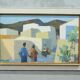 Stig Wernheden, Scandinavian Modern Landscape, 1960s, Oil on Canvas, Framed