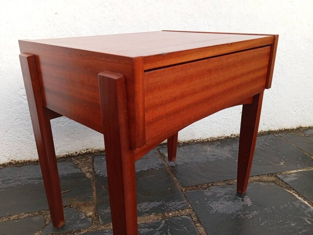 Pair of Scandinavian teak bedside tables