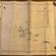Old Galapagos maritime map with signature of the hydrographic US Navy captains