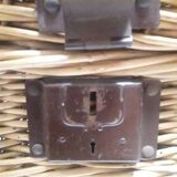 Wicker trunk L75xH53xD48 vintage