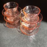 Set of 6 Rosaline Arcoroc cups