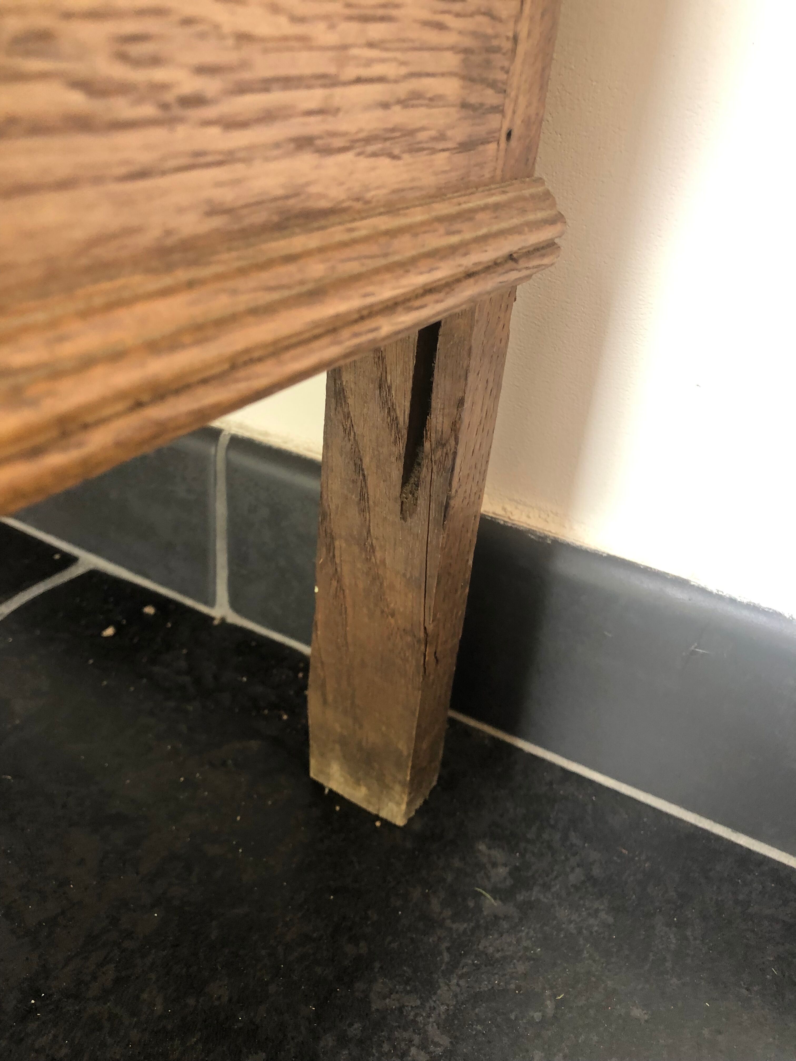 Antique wardrobe with mirror