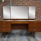 Curved dressing table 50-60s teak