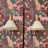 Pair of modular wall lights, Scandinavian design, 1960s.