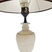 Art Deco alabaster bedside lamp, Belgium, 1950s