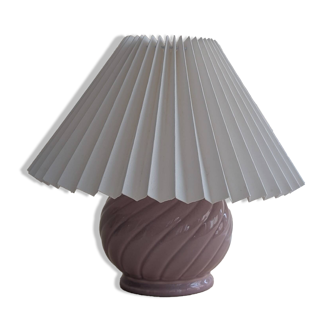 Candy pink ceramic lamp