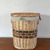 wicker / rattan basket 1970