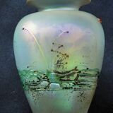 Vase en verre irisé Freiherr von Poschinger