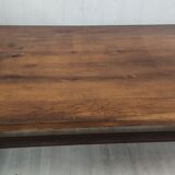 Farmhouse table 3m60 extendable solid oak and its two benches