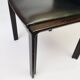 Chaise design scandinave  1960 en palissandre et cuir vintage des années 70