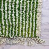 Handmade green Beni Ouraine rug