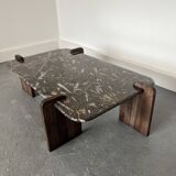 Table Basse en Forme de Larme en Marbre, 1980s