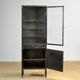 Polished iron medicine cabinet, 1950s