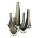 Collection of 5 Scandinavian sommerso glass vases Nils Landberg for Orrefors