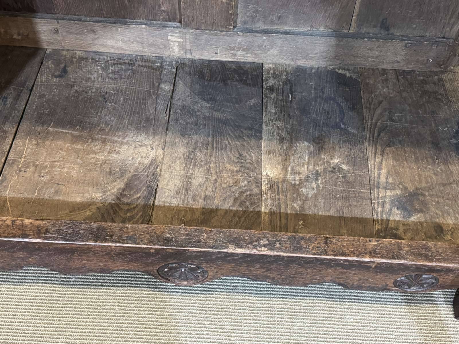 18th-century oak wardrobe