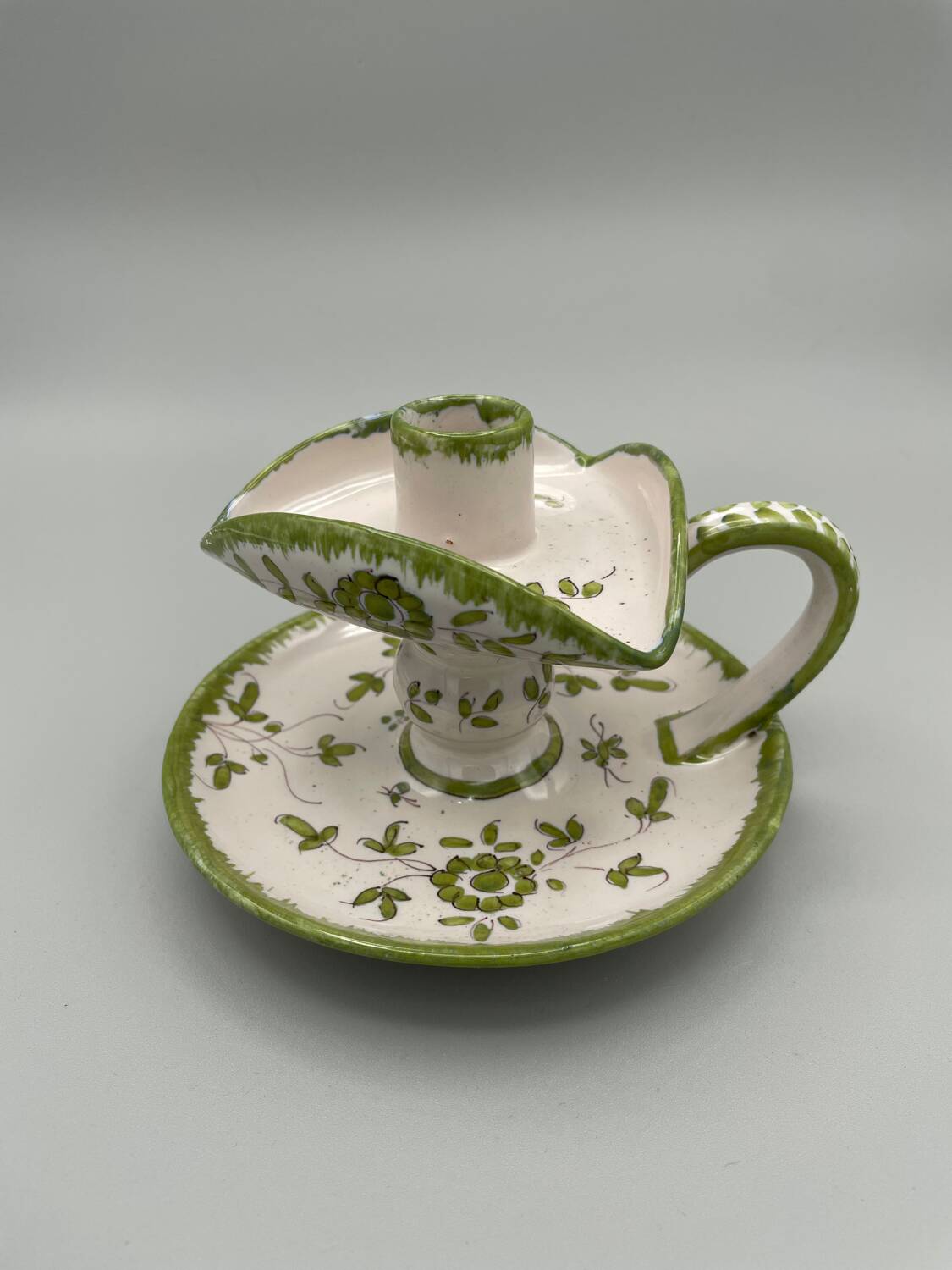 Martres-Tolosane hand candlestick, signed